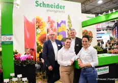 At the booth of Schneider Youngplants Evert-Jan Luijtjes, Ania Karczmarz, Anton Hooijmeijer and Janneke Versteeg stood ready to help all their visitors.